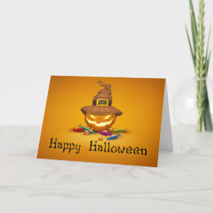 Invitación Calabaza divertida de Halloween