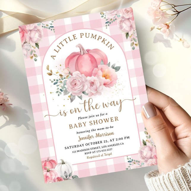 Invitación Calabaza En La Forma En Que Cae El Chica De Baby S (Subido por el creador)