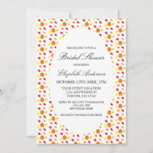 Calabaza en otoño deja ducha de novia