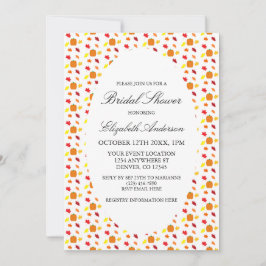 Invitación Calabaza en otoño deja ducha de novia