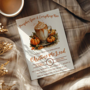 Invitación Calabaza Especiada & Todo Encantador, Shower de La
