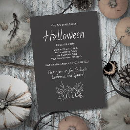 Invitación Calabaza Fiesta de disfraces de Halloween