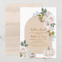 Calabaza floral Arch Boho se enamora