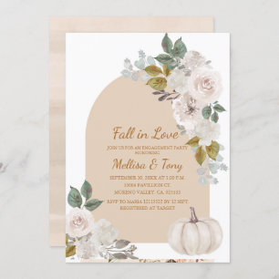 Invitación Calabaza floral Arch Boho se enamora