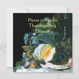 Invitación CALABAZA, FRUTAS Y CRISTALERÍA Cena de Acción de G