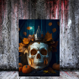 Invitación calabaza gótica vintage y halloween espeluznante