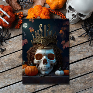 Invitación calabaza gótica vintage y halloween espeluznante