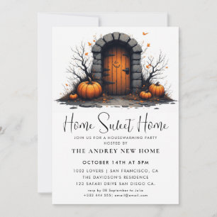 Invitación Calabaza hogar Fiesta calentador hogar dulce hogar