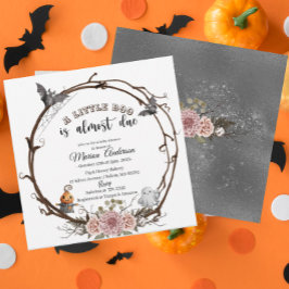 Invitación Calabaza Hollowe Pequeña Bola Ducha para bebé