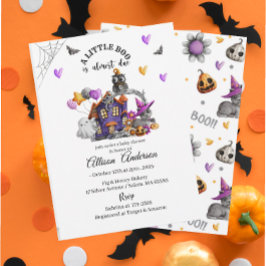 Invitación Calabaza Hollowe Pequeña Bola Ducha para bebé