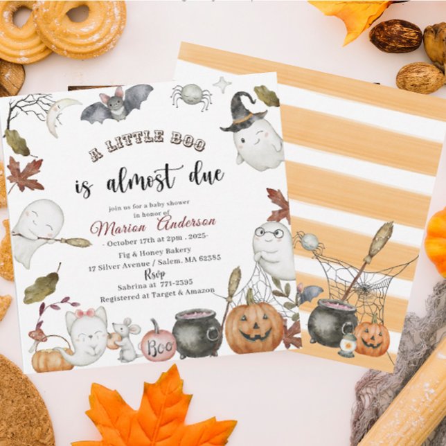 Invitación Calabaza Hollowe Pequeña Bola Ducha para bebé (Subido por el creador)