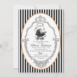 Invitación Calabaza Hollowe Pequeña Bola Ducha para bebé