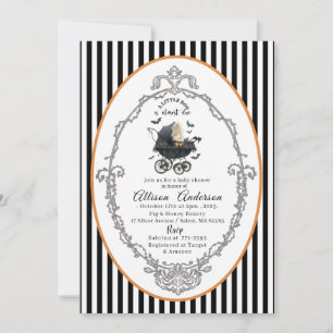 Invitación Calabaza Hollowe Pequeña Bola Ducha para bebé
