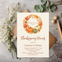 Calabaza naranja de la cena de Acción de Gracias