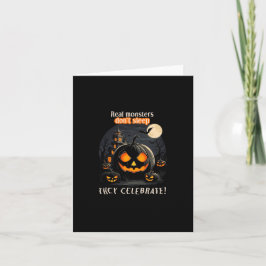 Invitación Calabaza negra de Halloween
