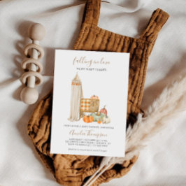 Invitación Calabaza otoñal Baby Shower Neutral Nursery