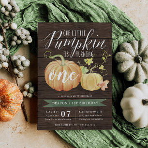 Invitación Calabaza otoñal Cualquier fiesta de cumpleaños p
