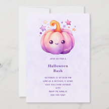 Calabaza pastel adorable Halloween