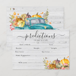 Invitación Calabaza pequeña   Juego de adivinación de Baby Sh