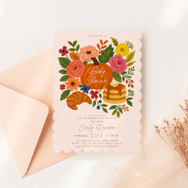 Invitación Calabaza rosa Baby Shower Vieira