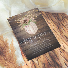 Invitación Calabaza Rusa Floral Cae Enamorada Ducha De Novias