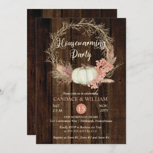 Invitación Calabaza Rusa Pampas Fiesta Calentador De Hogares