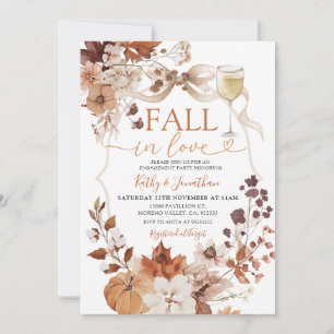 Invitación Calabaza Rústica de Vino y Arco se Enamora