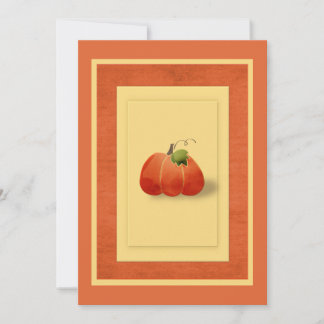 Invitación Calabaza simple adaptada a medida