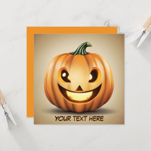 Invitación Calabaza Sonriente