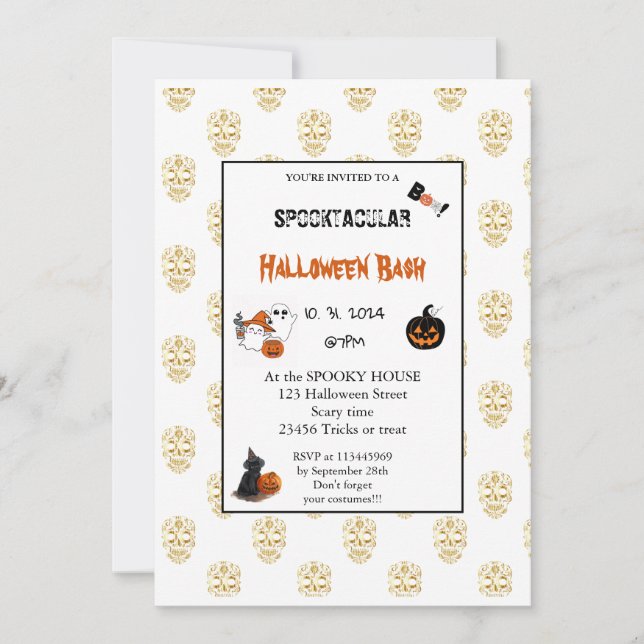Invitación Calabaza suave Boo Halloween lustre rosa (Anverso)