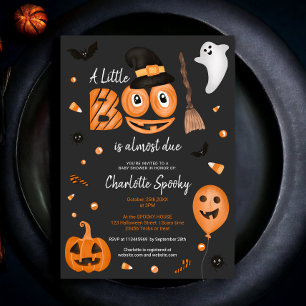 Invitación Calabaza suave Halloween chicha fresca de bebé