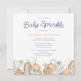 Invitación Calabazas acuáticas de otoño rociar el bebé