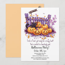 Calabazas aterradoras adoran fiesta de Halloween d