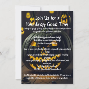 Invitación Calabazas de Halloween