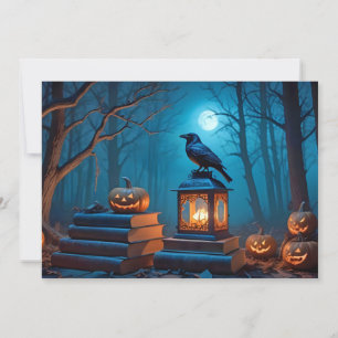 Invitación Calabazas de Halloween Festividad Cute Spooky Magi