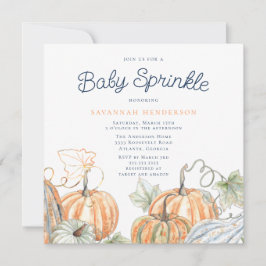 Invitación Calabazas de otoño rociar el bebé