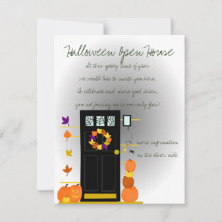 Invitación Calabazas en la puerta