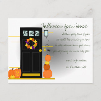 Invitación Calabazas en la puerta