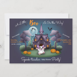 Invitación Calabazas fantasma Halloween Baby Shower Invitati