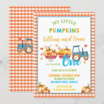 Calabazas Fiesta de Cumpleaños Cosecha Camiones Ge