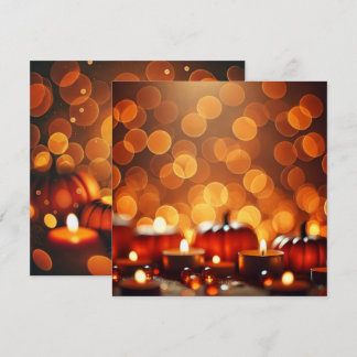 Invitación Calabazas imprimibles para la luz de la velas Cart