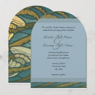 Invitación Calamares Art Nouveau - Bodas de Destino de Buceo