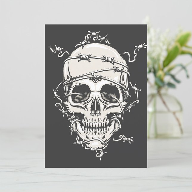 Invitación Calavera Alambre de Espino (Subido por el creador)
