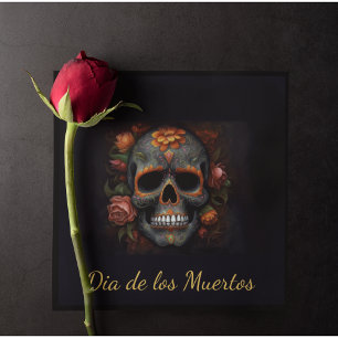 Invitación Calavera de Azúcar Regal Bloom, personalizada
