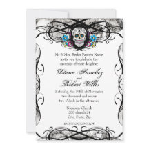 Calavera de Cavaleras Muerte y flores invitan