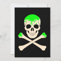 calavera de halloween huesos cruzados slime esquel