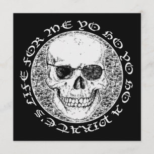 Invitación calavera de pirata
