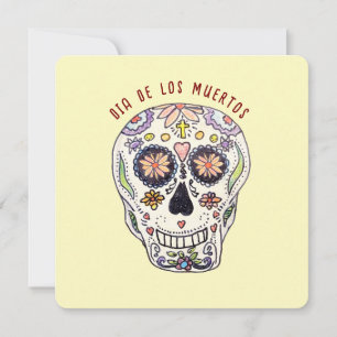 Invitación Calavera Día De Los Muertos
