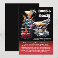 Calavera feliz hora cócteles espeluznantes florale