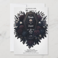 Calavera Floral Ataúd Bloom Blanco Boda Gótica